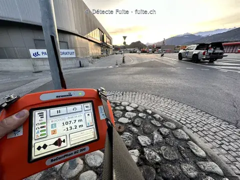 Écran de corrélation lors d’un contrôle de réseau dans une rue